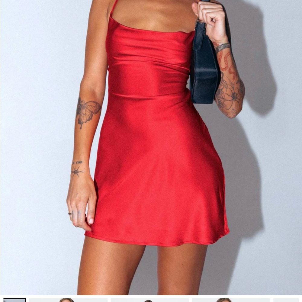 red princess polly dress NEVER WORN